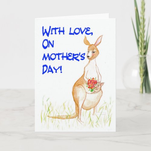 Kangaroos Mothers Day Card