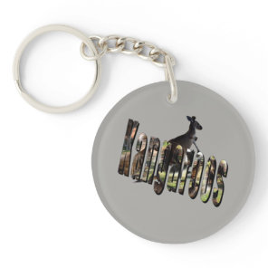 Kangaroos Picture Logo With Kangaroo, Keychain