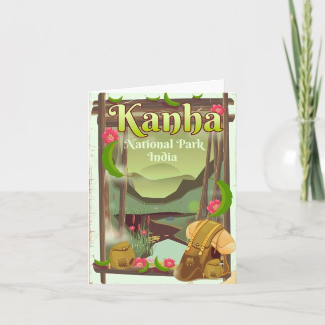 Kanha National Park India Holiday Card (Front)