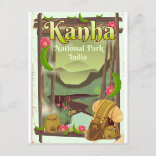 Kanha National Park India Postcard