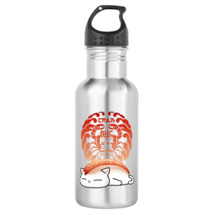 Kani Crab Sushi Cat Stainless Steel Water Bottle