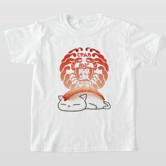 Kani Crab Sushi Cat  T-Shirt