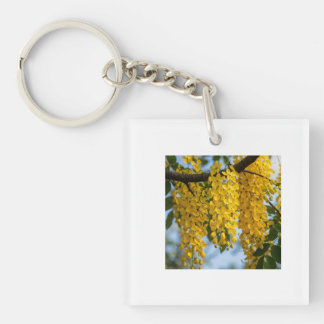 Kanikonna Golden Shower Tree Botanical Single Keychain