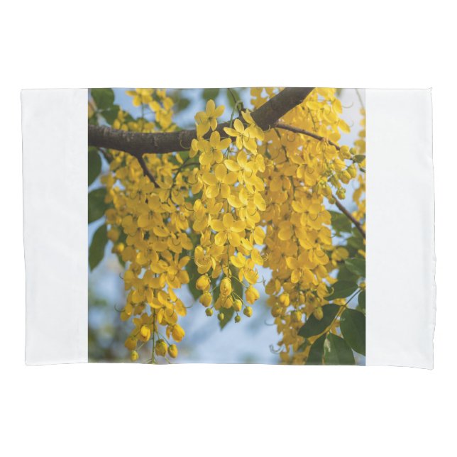 Kanikonna Golden Shower Tree Botanical Single Pillow Case (Front)