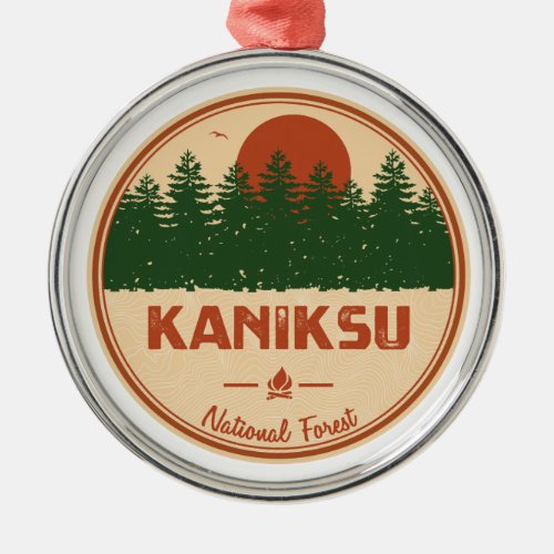 Kaniksu National Forest Metal Ornament