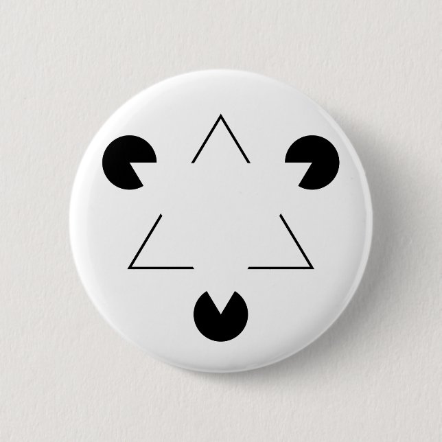 Kanizsa triangle button (Front)