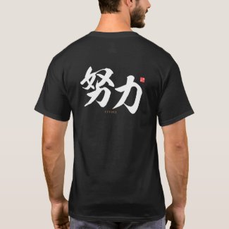 kanji - 努力, effort -