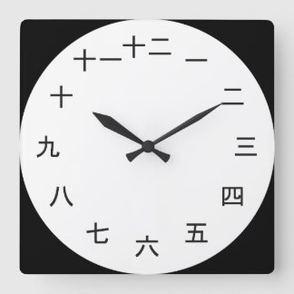 Kanji Clock 1-12