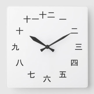 Kanji Clock 1-12