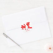 [Kanji] divine work Classic Round Sticker (Envelope)