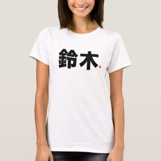 kanji family name - 鈴木 -
