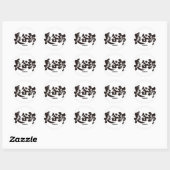[Kanji] Hasebe Classic Round Sticker (Sheet)