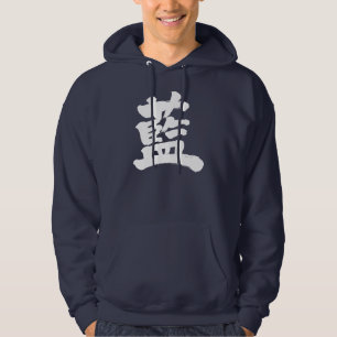 [Kanji] indigo color Hoodie