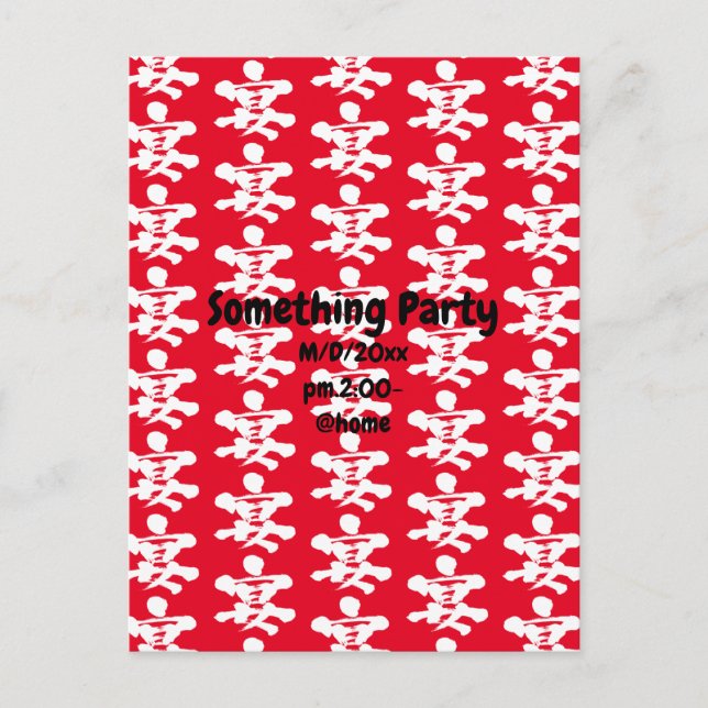 [Kanji] party Postcard (Front)