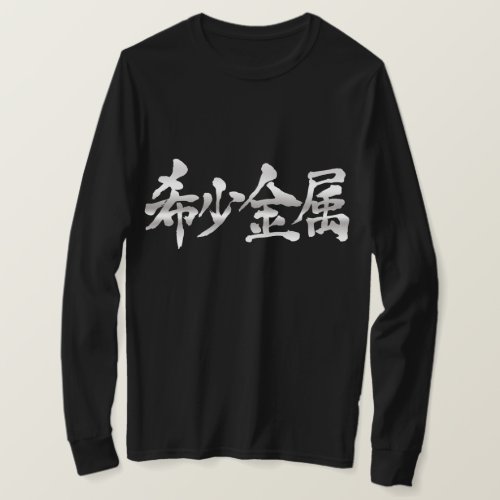 rare metal kanji 漢字 レアメタル chinese character 構成部品