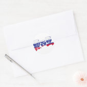 [Kanji] Russia Classic Round Sticker (Envelope)