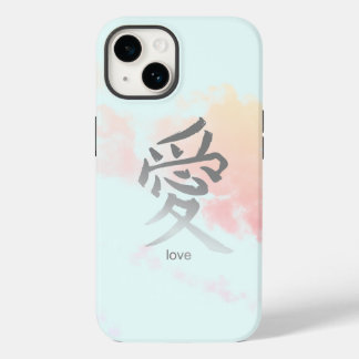 KANJI SYMBOL FOR LOVE SKY AND CLOUDS IPHONE CASE 