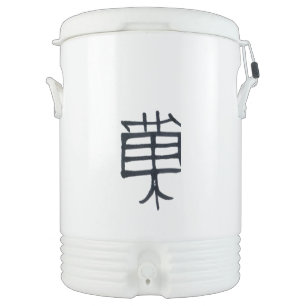 Kanji Treat black white Igloo beverage cooler 10gl