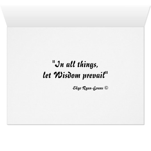 Kanji WISDOM Inspirational Collection (Inside Horizontal (Bottom))