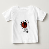 Kanji Zen with Enso and Bamboo Baby T-Shirt