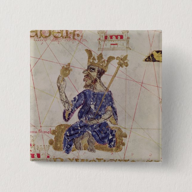 Kankou Mousa, King of Mali Button (Front)