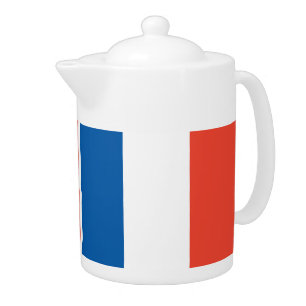 Kanne France Fahne Teapot