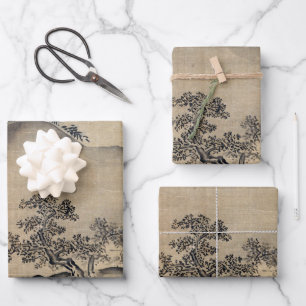 Kano Chikanobu Landscape Wrapping Paper