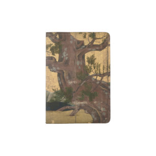 Kano Eitoku Cypress Trees Poster Passport Holder