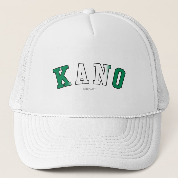 Kano in Nigeria National Flag Colors Mesh Hat