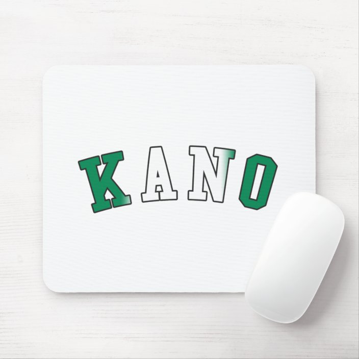 Kano in Nigeria National Flag Colors Mousepad