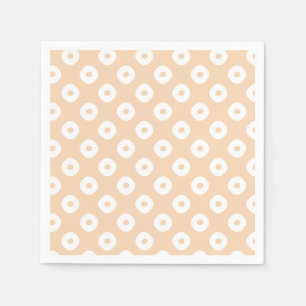 "Kanoko" Fawn Spot Pattern White Napkins