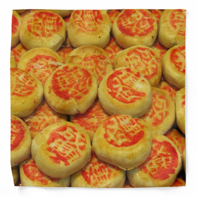 Kanom Pia ขนมเปี๊ยะ ~ Asian Sweets Desserts Food Bandana (Front)