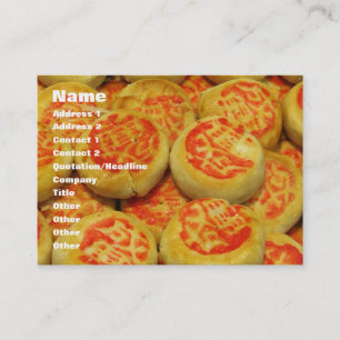 Kanom Pia ขนมเปี๊ยะ ~ Asian Sweets Desserts Food Business Card
