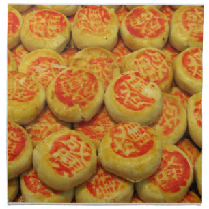Kanom Pia ขนมเปี๊ยะ ~ Asian Sweets Desserts Food Cloth Napkin