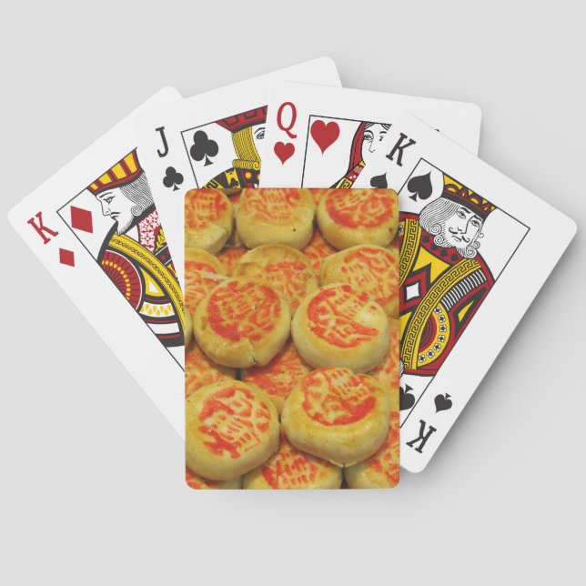 Kanom Pia ขนมเปี๊ยะ ~ Asian Sweets Desserts Food Poker Cards (Back)