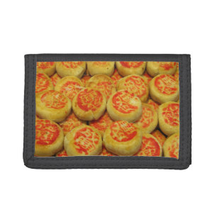 Kanom Pia ขนมเปี๊ยะ ~ Asian Sweets Desserts Food Tri-fold Wallet