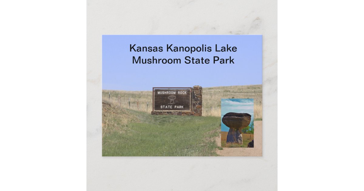 Kanopolis Lake Mushroom State Park POST CARD Zazzle