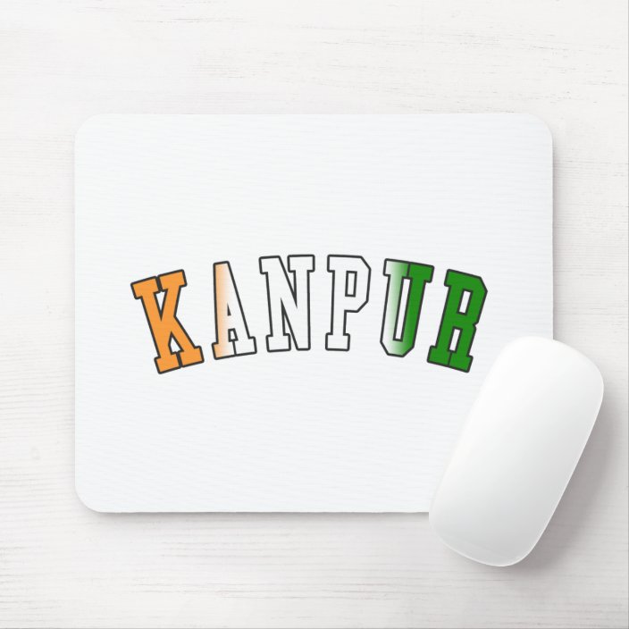 Kanpur in India National Flag Colors Mouse Pad