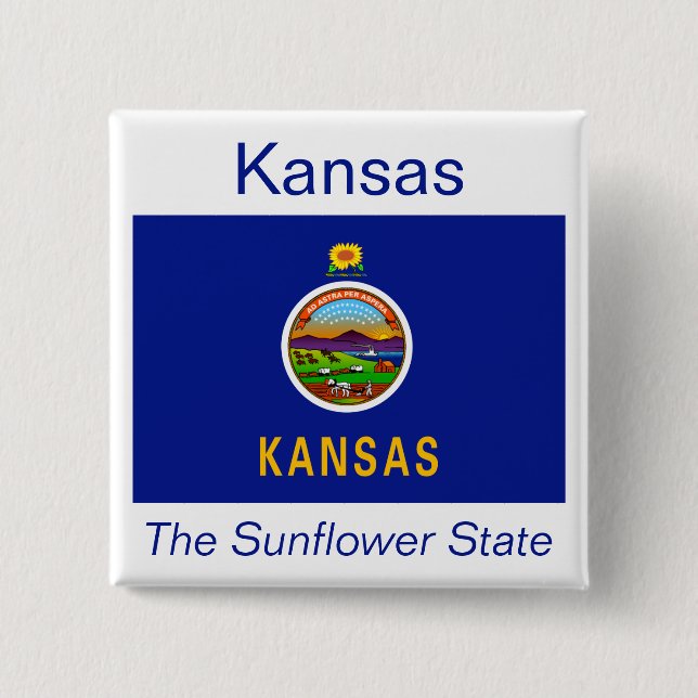 Kansan Flag Button (Front)