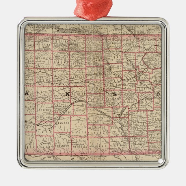 Kansas 3 metal ornament (Front)