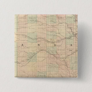 Kansas 6 pinback button