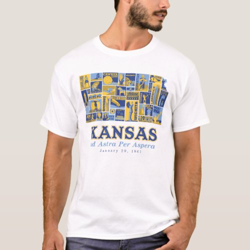 Kansas _ Ad Astra Per Aspera _ T_Shirt