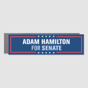 Kansas Adam Hamilton for Senate Bumper Car Magnet