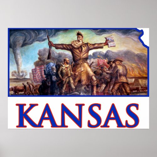 Kansas and John Brown in the Tragic Prelude Poster