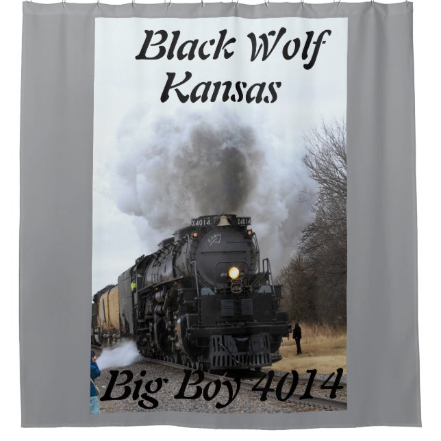 Kansas Big Boy 4014 Shower Curtain (Front)