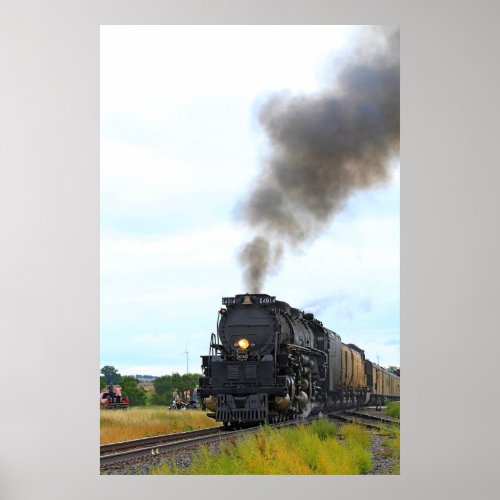 Kansas Big Boy 4014 with Smoke and Steam Poster