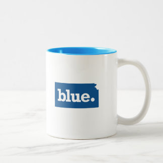 KANSAS BLUE STATE Two-Tone COFFEE MUG