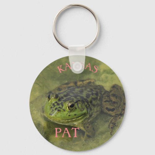 Kansas Bull Frog Keychain