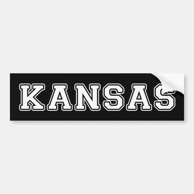Kansas Bumper Sticker (Front)