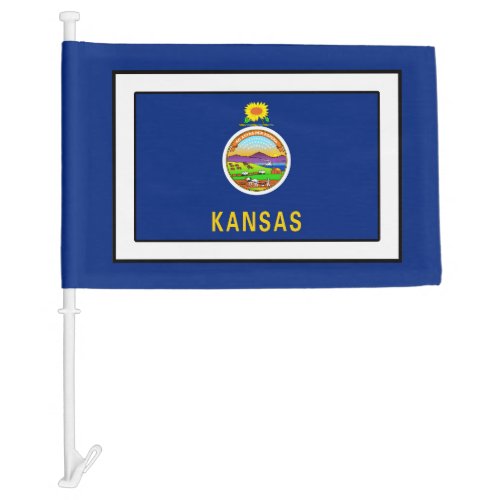Kansas Car Flag